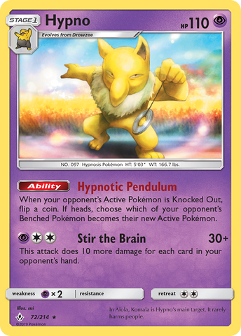 Hypno (72/214) [Sol y Luna: Vínculos inquebrantables] 
