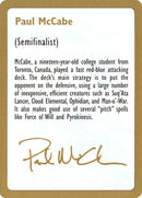 Paul McCabe Bio [Barajas del campeonato mundial 1997] 