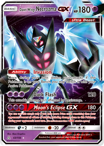 Dawn Wings Necrozma GX (63/156) [Sol y Luna: Ultra Prisma] 