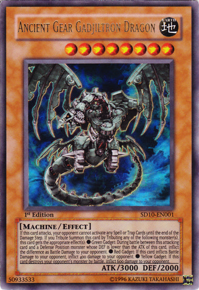 Dragón Gadjiltron de engranaje antiguo [SD10-EN001] Ultra raro 
