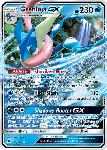 Greninja GX (24/131) [Sol y Luna: Luz Prohibida] 