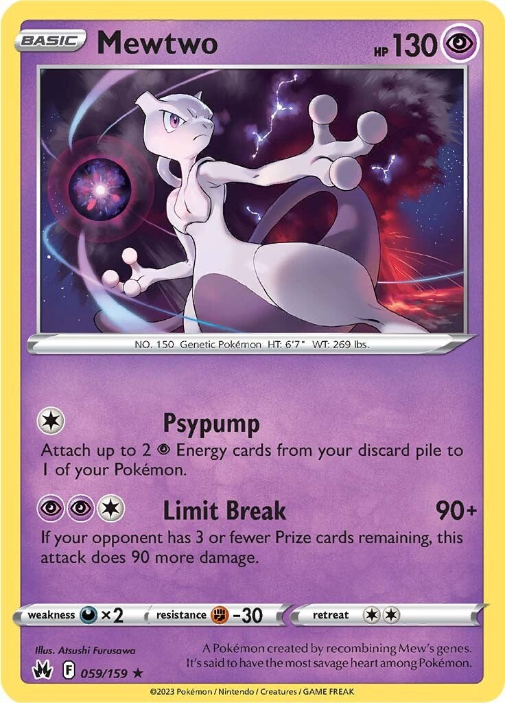 Mewtwo (059/159) [Espada y escudo: Crown Zenith] 