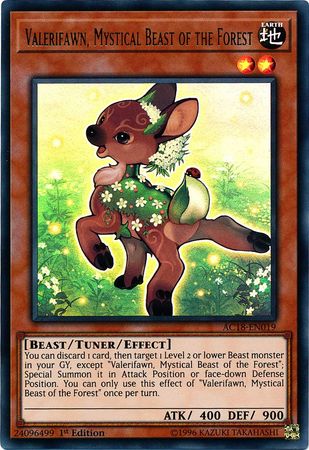 Valerifawn, Bestia Mística del Bosque [AC18-EN019] Ultra Raro 