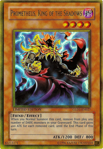 Prometeo, Rey de las Sombras [GLD1-EN027] Oro Raro 