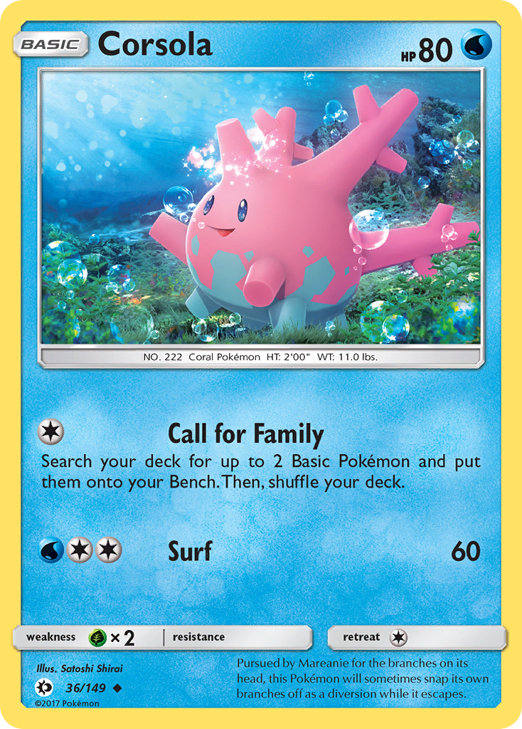 Corsola (36/149) [Sol y Luna: Conjunto básico] 