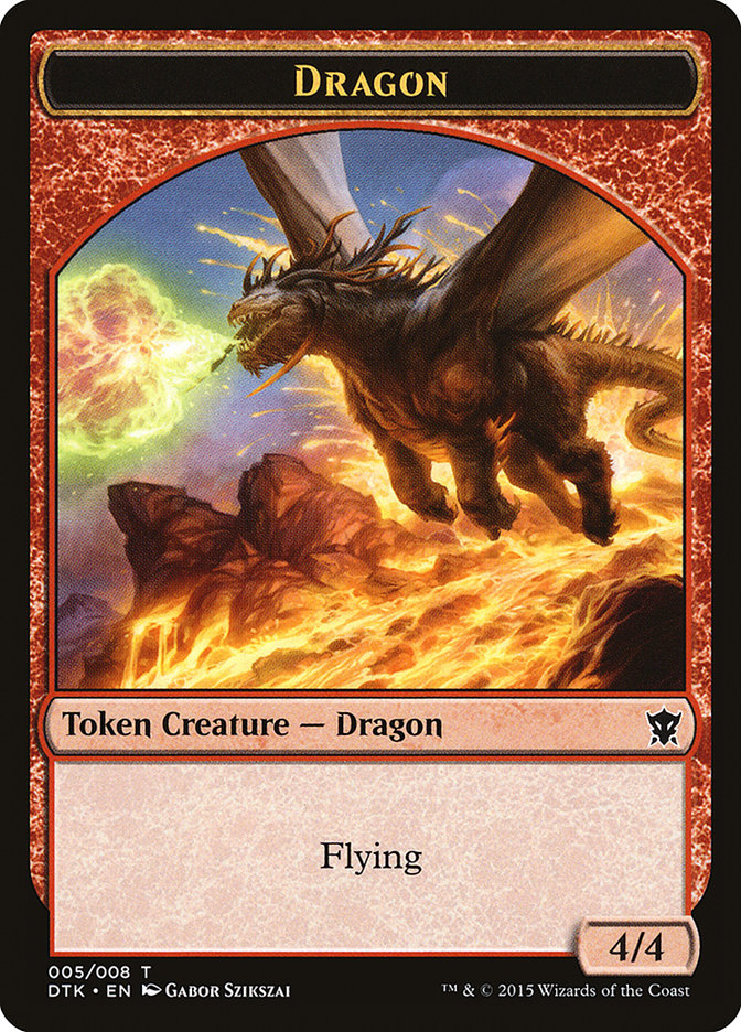 Ficha de Dragón [Fichas de Dragones de Tarkir] 