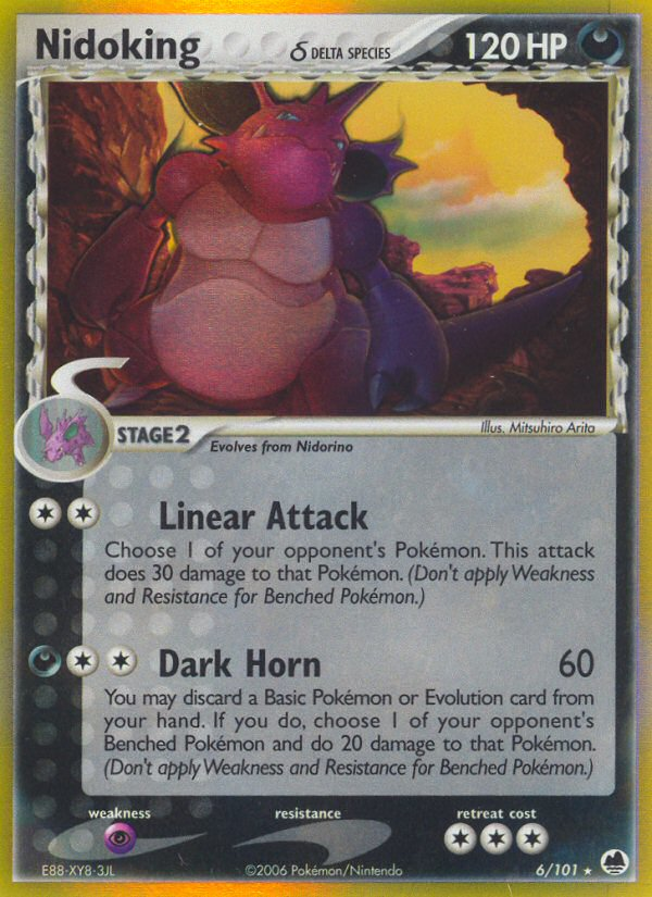 Nidoking (6/101) (Especie Delta) [EX: Dragon Frontiers] 