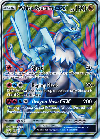 White Kyurem GX (SM141) (Tarjeta Jumbo) [Sol y Luna: Black Star Promos] 
