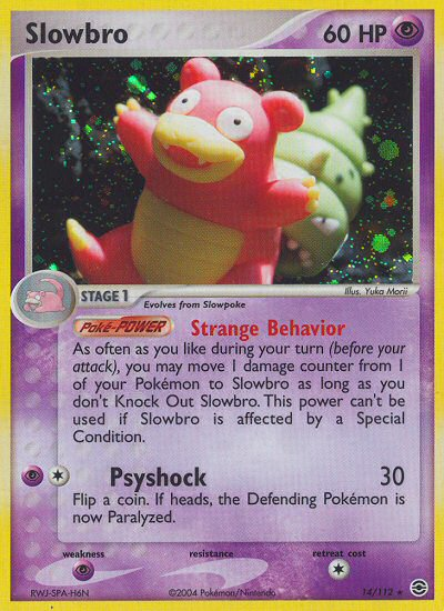 Slowbro (14/112) [EX: Rojo fuego y verde hoja] 