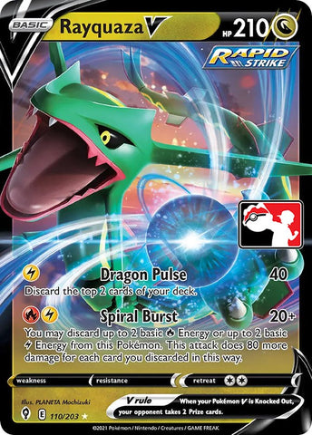 Rayquaza V (110/203) [Paquete de premios Serie uno] 