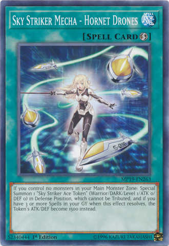 Sky Striker Mecha - Drones Hornet [MP19-EN263] Común 