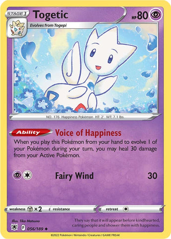 Togetic (056/189) [Espada y escudo: Resplandor astral] 