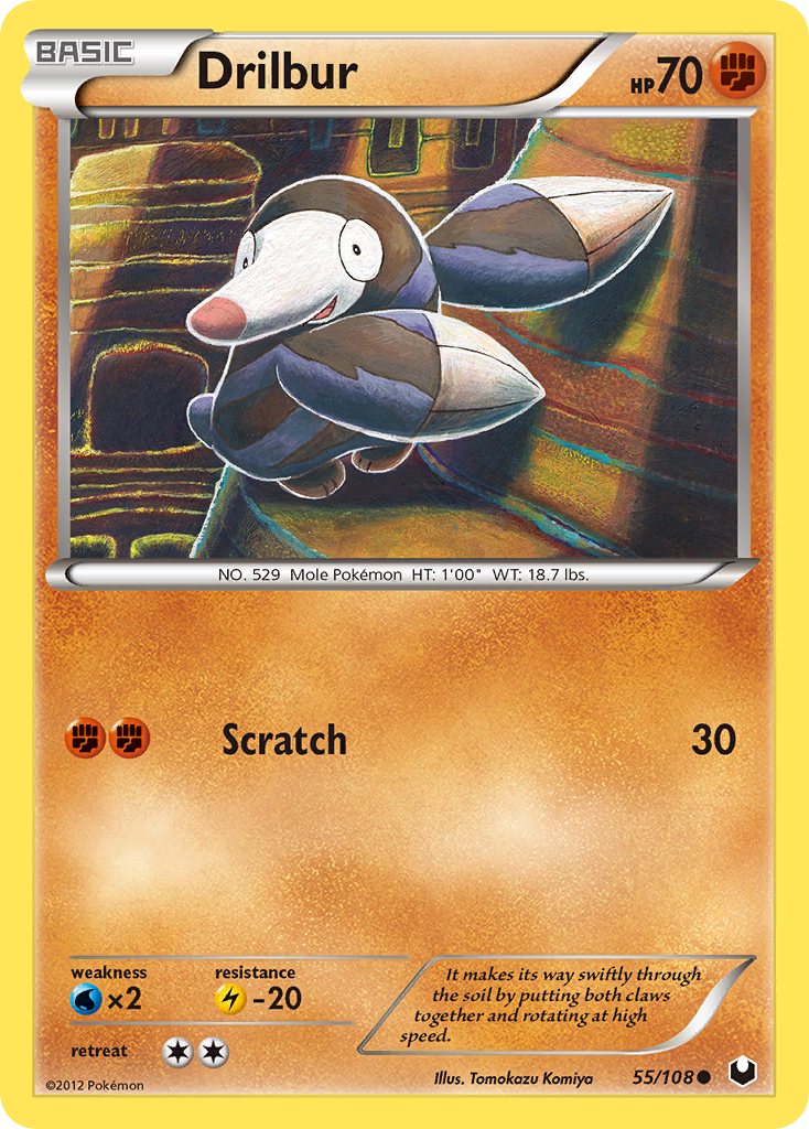 Drillbur (55/108) [Blanco y negro: Exploradores oscuros] 