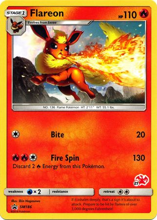 Flareon (SM186) (Sello Charizard n.° 27) [Academia de batalla 2020] 