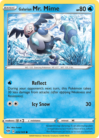 Sr. Mime de Galar (035/189) [Espada y escudo: Oscuridad en llamas] 