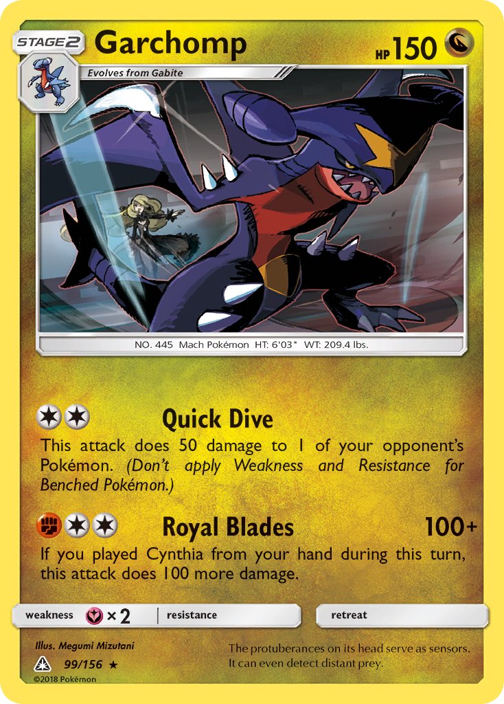 Garchomp (99/156) (Cracked Ice Holo) (Exclusivo de la baraja temática) [Sol y Luna: Ultra Prisma] 