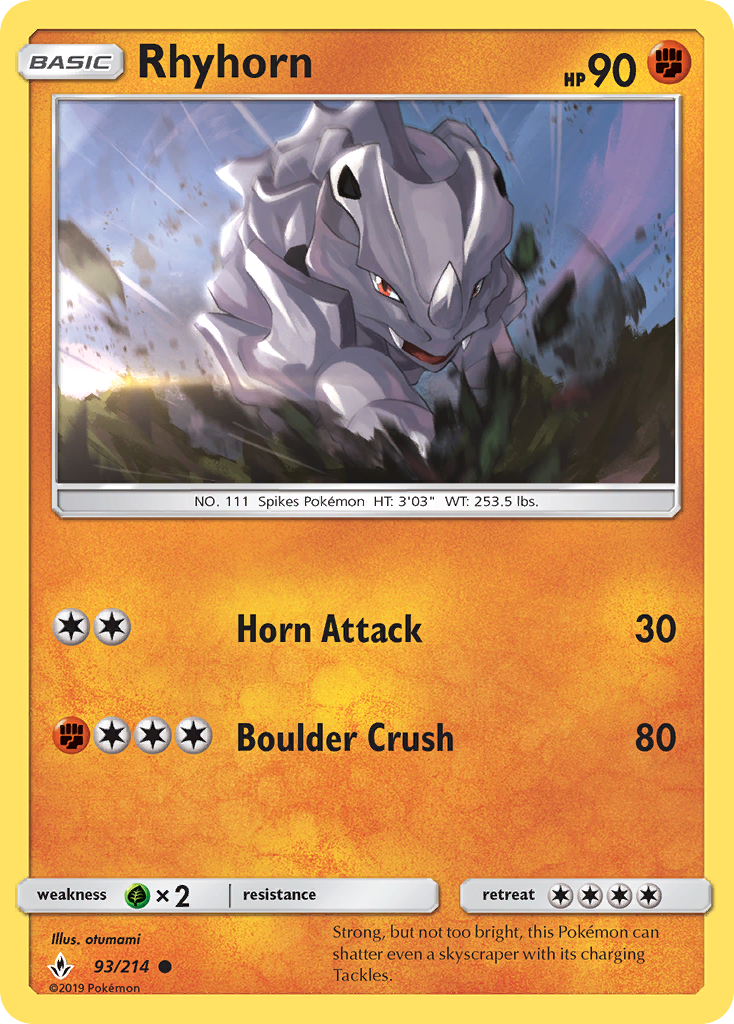 Rhyhorn (93/214) [Sol y Luna: Vínculos inquebrantables] 