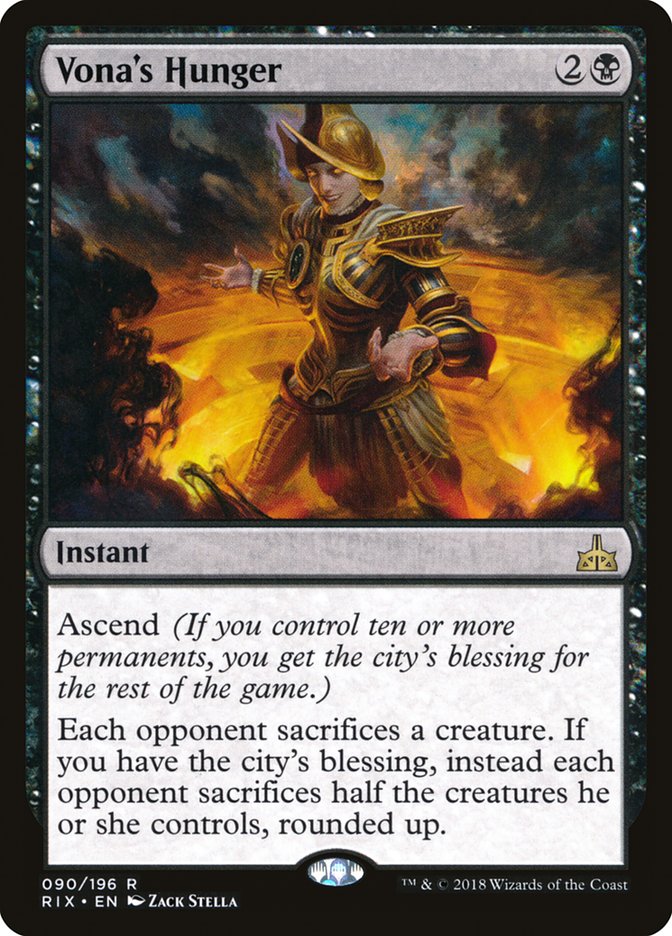 El hambre de Vona [Rivales de Ixalan] 