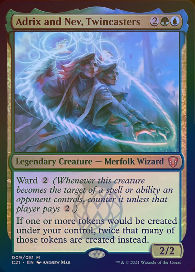 Adrix y Nev, Twincasters (Display Commander) [Commander 2021] 