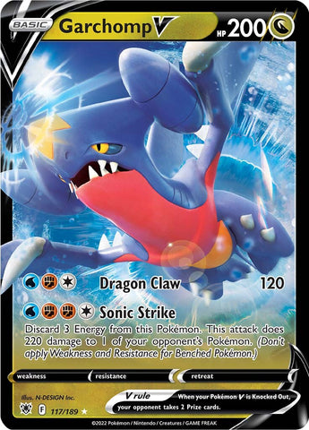 Garchomp V (117/189) [Espada y escudo: Resplandor astral] 