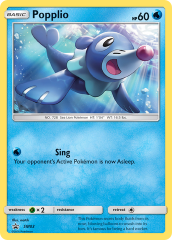 Popplio (SM03) [Sol y Luna: Promociones de Estrella Negra] 