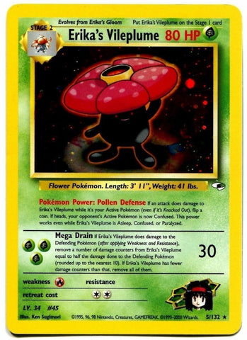 Vileplume de Erika (5/132) [Gym Heroes Unlimited] 