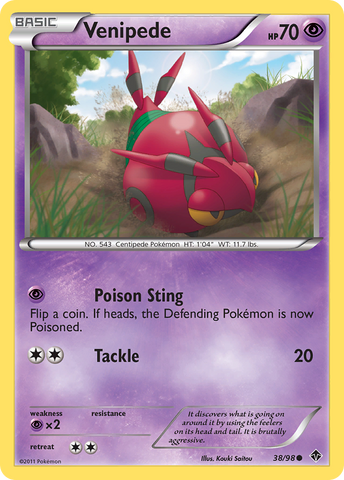 Venipede (38/98) [Blanco y negro: poderes emergentes] 