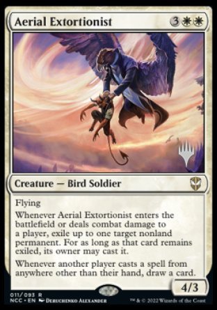 Extorsionista aéreo (paquete promocional) [Streets of New Capenna Commander Promos] 