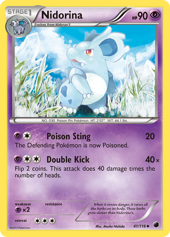 Nidorina (41/116) [Blanco y negro: Plasma Freeze] 