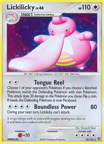 Lickilicky (12/132) [Diamante y Perla: Maravillas secretas] 