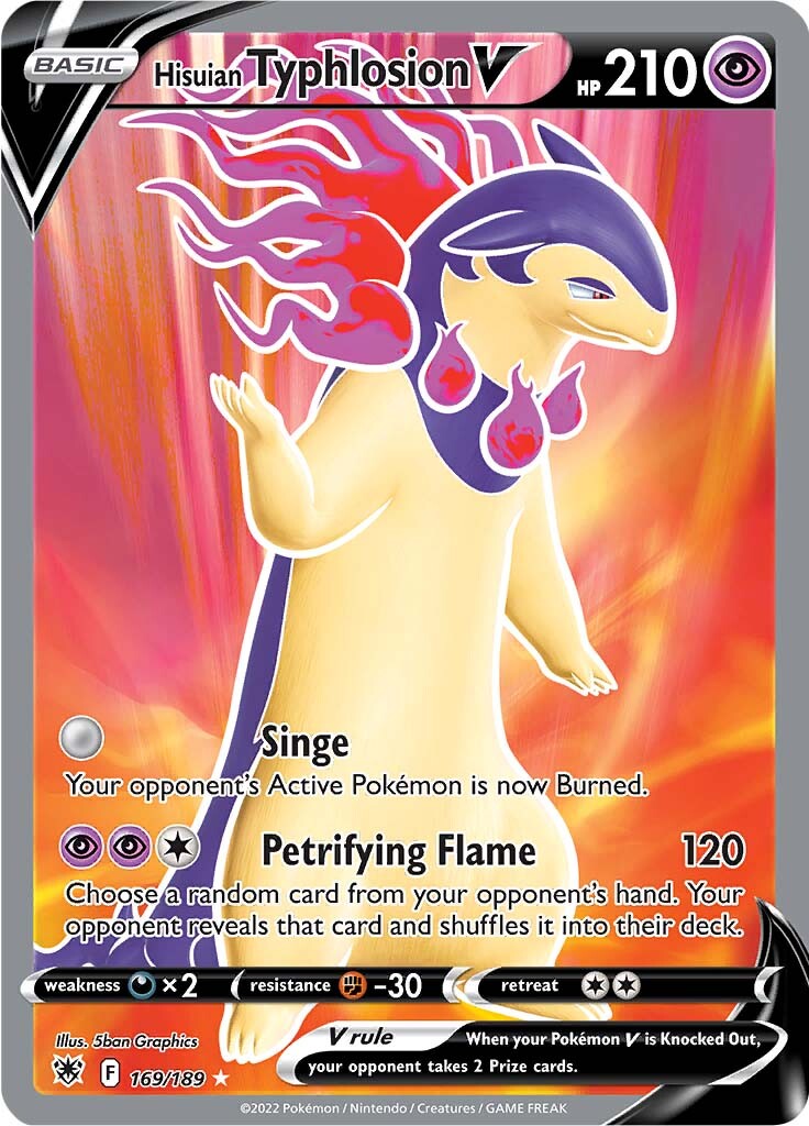 Hisuian Typhlosion V (169/189) [Espada y escudo: Resplandor astral] 