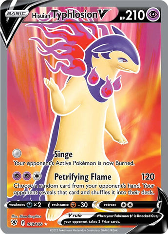 Hisuian Typhlosion V (169/189) [Espada y escudo: Resplandor astral] 