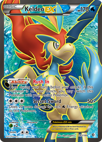 Keldeo EX (142/149) [Blanco y negro: Límites cruzados] 