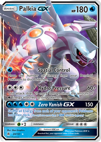 Palkia GX (20/131) [Sol y Luna: Luz Prohibida] 