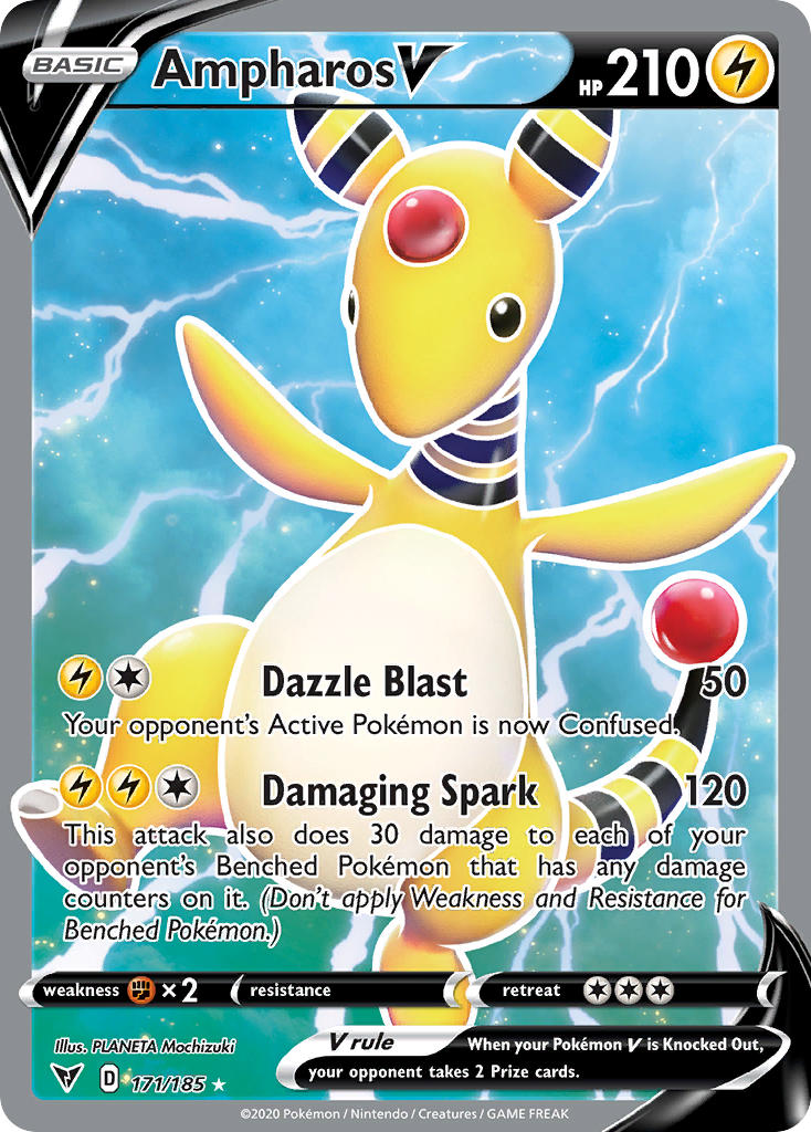 Ampharos V (171/185) [Espada y escudo: voltaje vivo] 
