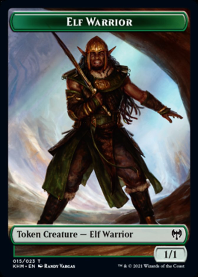 Ficha de guerrero elfo [Fichas Kaldheim] 