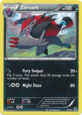 Zoroark (17/30) [Blanco y negro: Kit de entrenador - Zoroark] 