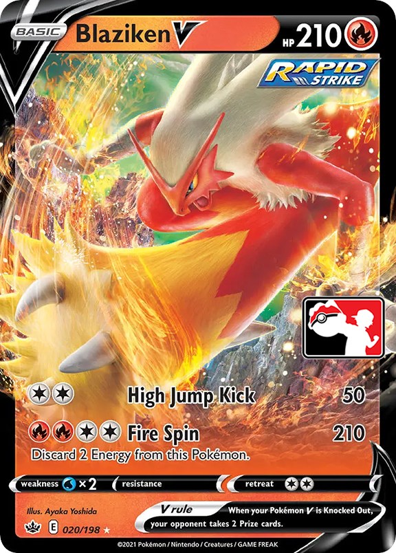 Blaziken V (020/198) [Paquete de premios Serie uno] 