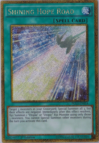 Shining Hope Road [PGL3-EN014] Oro Secreto Raro 