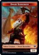 Beserker enano // Ficha de doble cara de pájaro [Fichas Kaldheim] 