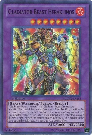 Bestia Gladiador Heraklinos [LCGX-EN253] Súper Raro 