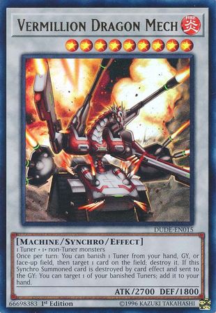 Mecha Dragón Bermellón [DUDE-EN015] Ultra Raro 