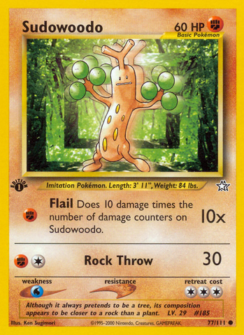 Sudowoodo (77/111) [Neo Génesis 1.ª edición] 