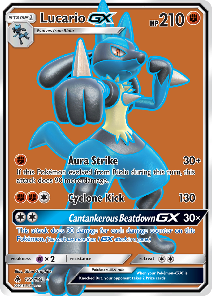 Lucario GX (122/131) [Sol y Luna: Luz Prohibida] 