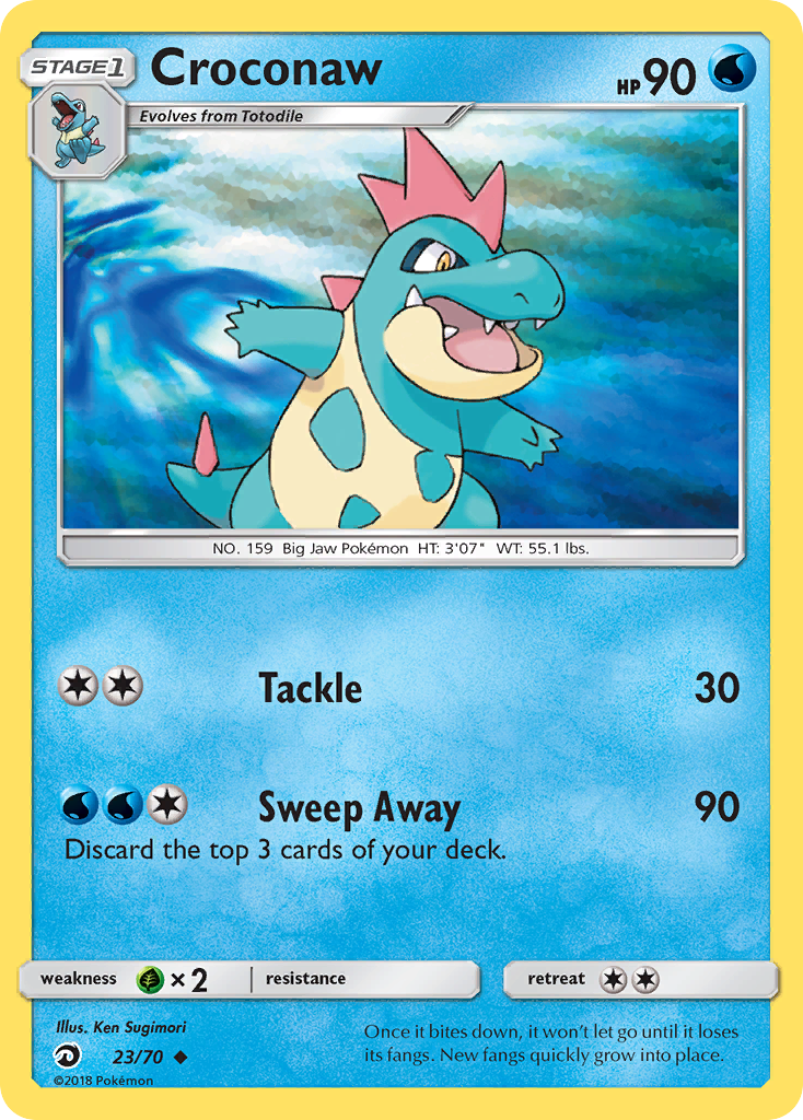 Croconaw (23/70) [Sol y Luna: Majestad del Dragón] 