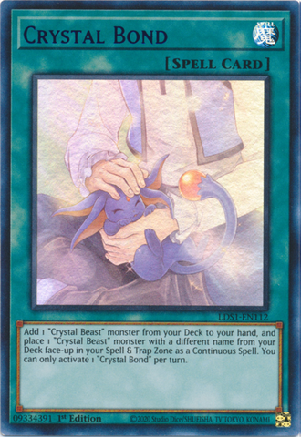Enlace de cristal (azul) [LDS1-EN112] Ultra raro 