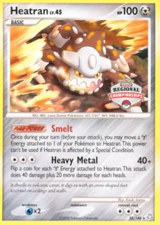 Heatran (30/146) (Campeonatos regionales) [Diamond &amp; Pearl: Legends Awakened] 