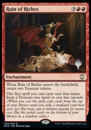Lluvia de riquezas (paquete promocional) [Streets of New Capenna Commander Promos] 