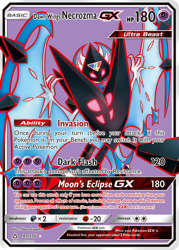 Dawn Wings Necrozma GX (143/156) [Sol y Luna: Ultra Prisma] 