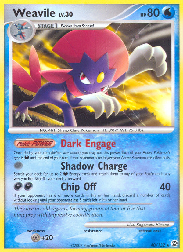 Weavile (40/132) [Diamante y perla: maravillas secretas] 